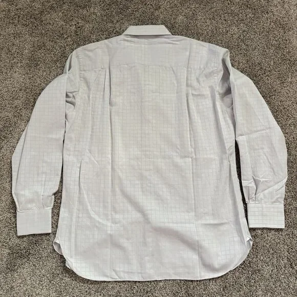 Ermenegildo Zegna Comfort Fit Dress Shirt Check Men’s Size 41/16 Large - Picture 10 of 12